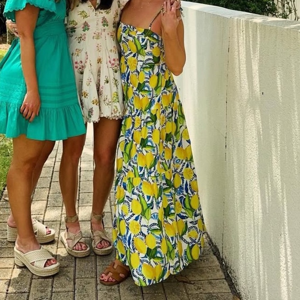 Kenny Flowers - the positano lemon dress - size SMALL